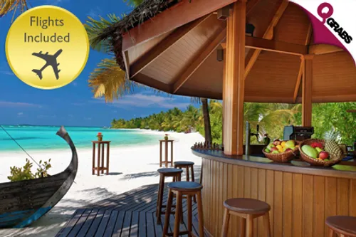 From QR7185 Per Person Enjoy 5* Luxury at Sheraton Full Moon Maldives for 4 Nights - Includes FLIGHTS, Breakfasts and Speedboat Transportation! (Up to QR24154 Value)
